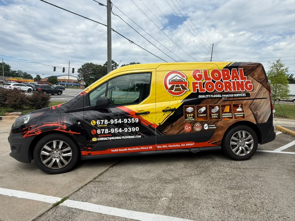 Global Flooring commercial van