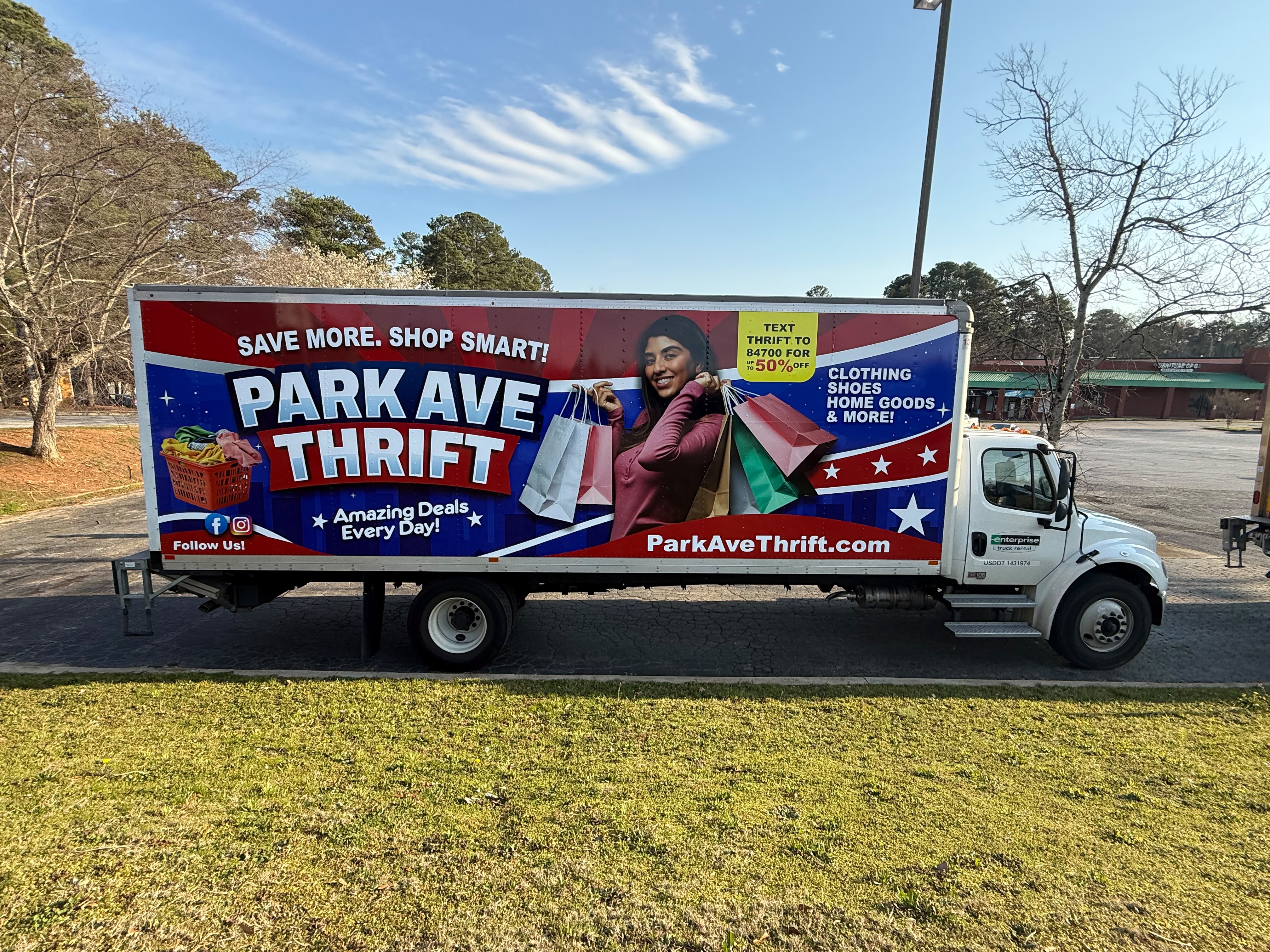 Park Ave Thrift box truck